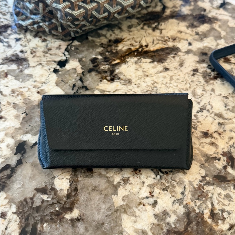 Celine Dark Rectangular Sunglasses - image 4
